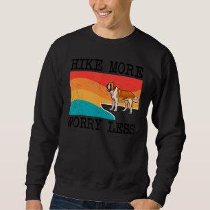 Sweatshirt Randonnée Plus Inquiète Moins St Bernard Graphic R