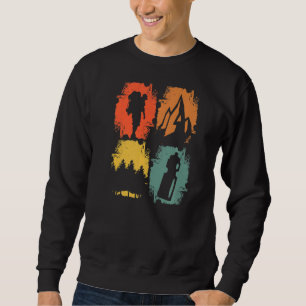 Sweatshirt Randonnée Vintage Hiker Randonnée extérieur