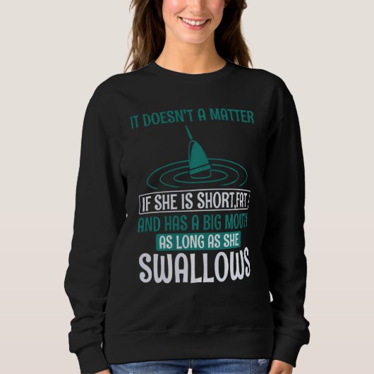 Sweatshirt Rangs de pêche pêche paroles de pêche Swea de pêch (Devant)