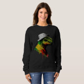 Sweatshirt Rasta Rex Stylish Rastafari Reggae & Jamaica Vibes (Devant entier)