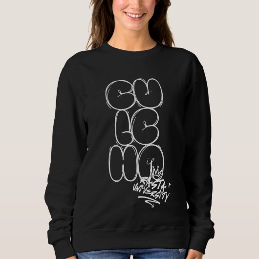 Sweatshirt Rasta Université Culcha Graffiti Style Reggae (Devant)