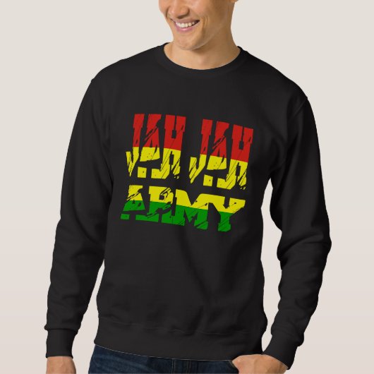 Sweatshirt Rastafari Soldier of Jamaica Souvenir Rasta Roots  (Devant)