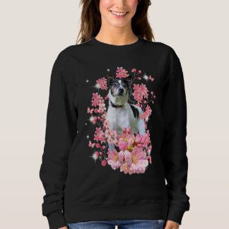 Sweatshirt Rat Terrier Cherry Blossom Flowers