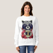 Sweatshirt Raton laveur d'hiver (Devant entier)