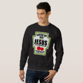 Sweatshirt Rattraper Jésus Condiments Religieux Pour Le Chris (Devant entier)