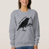 Sweatshirt Raven Crow Coffee Fall | Nevermore Poe Gothic Poet (Devant)