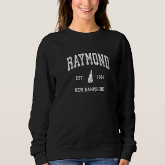 Sweatshirt Raymond New Hampshire Nh Sport Athlétique Vintage