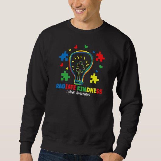 Sweatshirt Rayonner Kindness Sensibilisation sur l'autisme d' (Devant)