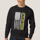 Sweatshirt Rc Plane Racing American Flag Radio Contrôlée Rem (Devant)