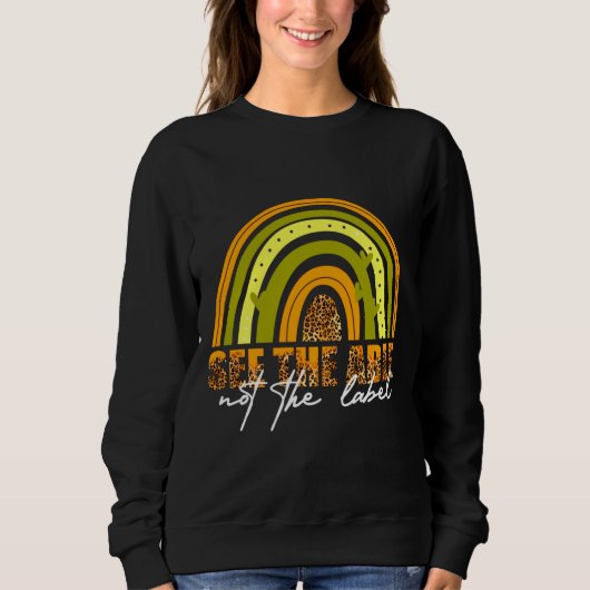 Sweatshirt Rd Enseignant Sped Voir La Capacité Pas L'Autisme (Devant)