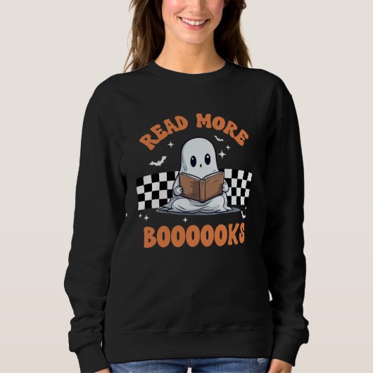 Sweatshirt Read More Boooooks Funny Halloween (Devant)