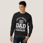 Sweatshirt Reading Book  Dad Librarian (Devant entier)
