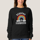 Sweatshirt Reading is fundamental trans (Devant)