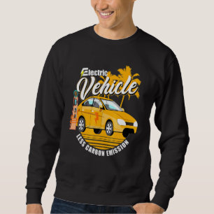 Sweatshirt Real Men conduire électrique Voiture E-Car Plug-in
