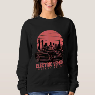 Sweatshirt Real Men conduire électrique Voiture E-Car Plug-in