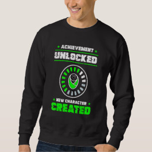 Sweatshirt Réalisation Déverrouillé Nouveau caractère créé 1
