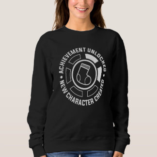 Sweatshirt Réalisation Déverrouillé Nouveau caractère créé 1