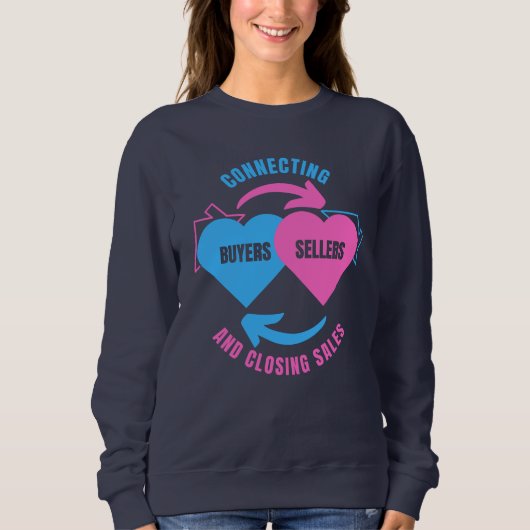 Sweatshirt REALTOR Connexion Acheteurs Vendeurs Immobilier (Devant)