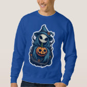 Sweatshirt Reaper squelette éffrayant avec Citrouille (Devant)