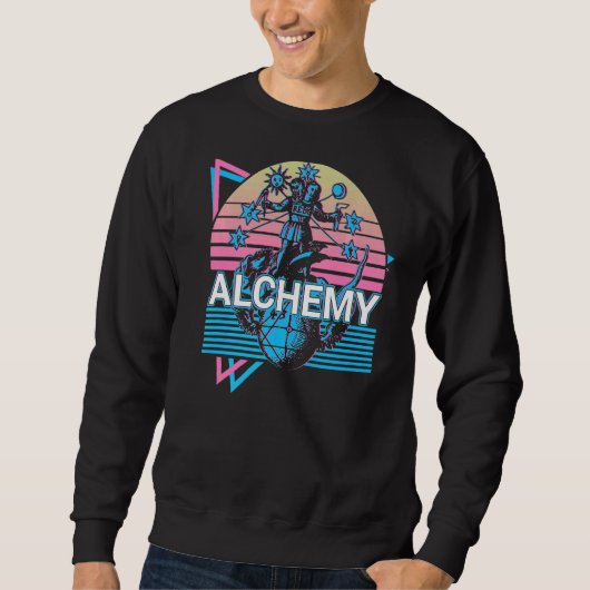 Sweatshirt Rebis Alchemist Magnum Opus Retro 1 (Devant)