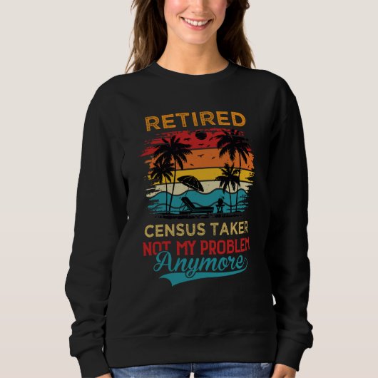 Sweatshirt Recenseur à la retraite Plus mon problème à la ret (Devant)