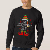 Sweatshirt Réceptionniste Elf Matching Family Group Christmas (Devant)