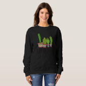 Sweatshirt Recherche Cactus Sharp pour hommes femmes mignonne (Devant entier)