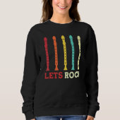 Sweatshirt recorder player lets rock funny retro (Devant)