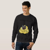 Sweatshirt Recovery Mode On Get Well   Injury Tuxedo Cat (Devant entier)