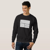 Sweatshirt Rectangles Géométriques Formes Carrées Géométrie D (Devant entier)