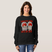 Sweatshirt Red Astronaut Lover Gnome Graphic Todays Vibe Lots (Devant entier)
