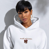 Sweatshirt Red + Brown Checkered Bow MAID OF HONOR