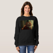 Sweatshirt Red Cat wearing for celebrating St Patrics Day (Devant entier)