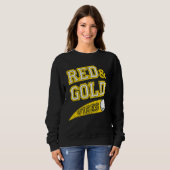 Sweatshirt Red & Gold Vibes Hockey Team Fan_1 (Devant entier)