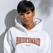 Sweatshirt Red + Leopard Print Varsity BRIDESMAID