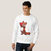 Sweatshirt Red panda at Love with Heart.PNG (Devant entier)