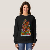 Sweatshirt Red Panda   Xmas Holiday   Red Panda Christmas Tre (Devant entier)