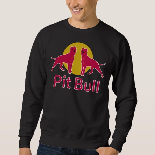 Sweatshirt Red Pit Bull (Devant)