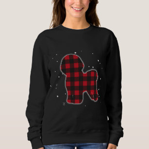 Sweatshirt Red Plaid Bichon Frise Chien Noël Correspondant Fa