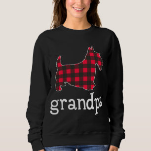 Sweatshirt Red Plaid Grand-pa Scottie Christmas Matching Fami
