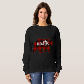 Sweatshirt Red Plaid Tante Buffalo Correspondant Famille Pyja (Devant entier)