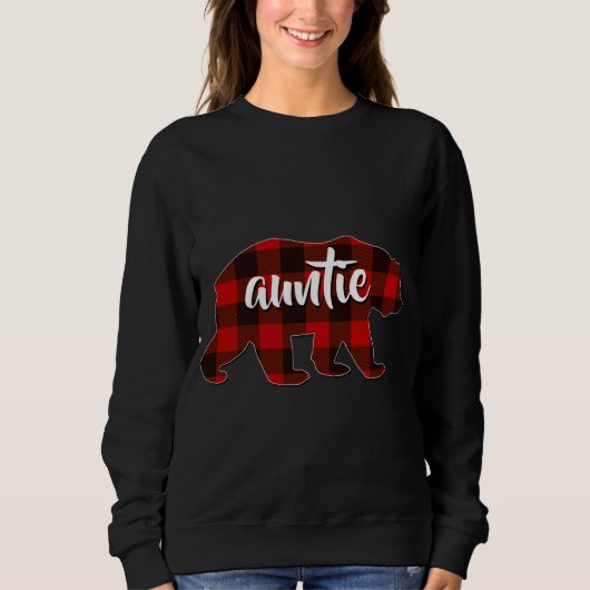 Sweatshirt Red Plaid Tante Buffalo Correspondant Famille Pyja (Devant)
