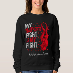 Sweatshirt Red Ribbon Partner Sensibilisation à l'anémie plas