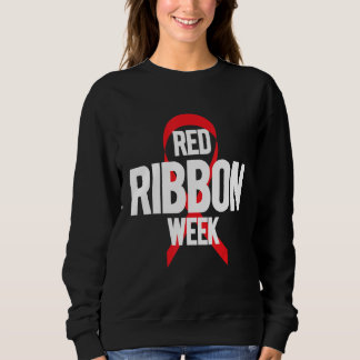 Sweatshirt Red Ribbon Week Red Ribbon Leopard Red Ribbon