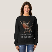 Sweatshirt Red Robin's Singing Warning Je vais chanter Bird (Devant entier)