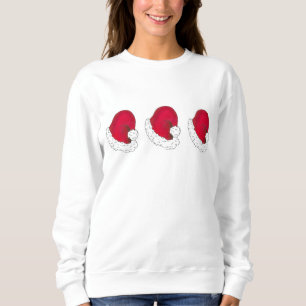Sweatshirt Red Santa Claus Casquettes Joyeux Noël