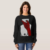 Sweatshirt Red Satan Hand Bad Nun (Devant entier)