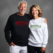 Sweatshirt Red Whoville University Noël 40e anniversaire