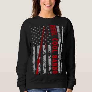 Sweatshirt Reel Cool Babbo Pêche drapeau américain pour pêche