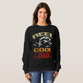 Sweatshirt Reel Cool Dad Dead Fishing Walking Dog Wet Fly Beg (Devant entier)